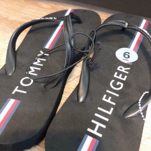 NEW!  Tommy Hilfilger, Size 6, flip flops